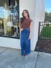 Mid Waisted Denim Maxi Skirt sold by Belletique