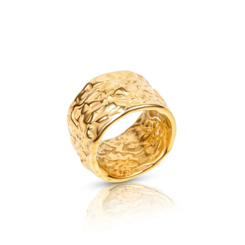 Logan Textured Ring sold by Belletique