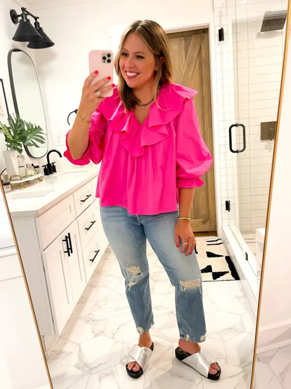 Camden Top | Pink Love sold by Belletique