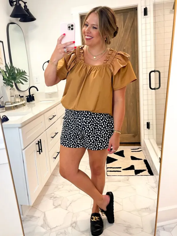 Ira Top | Camel sold by Belletique