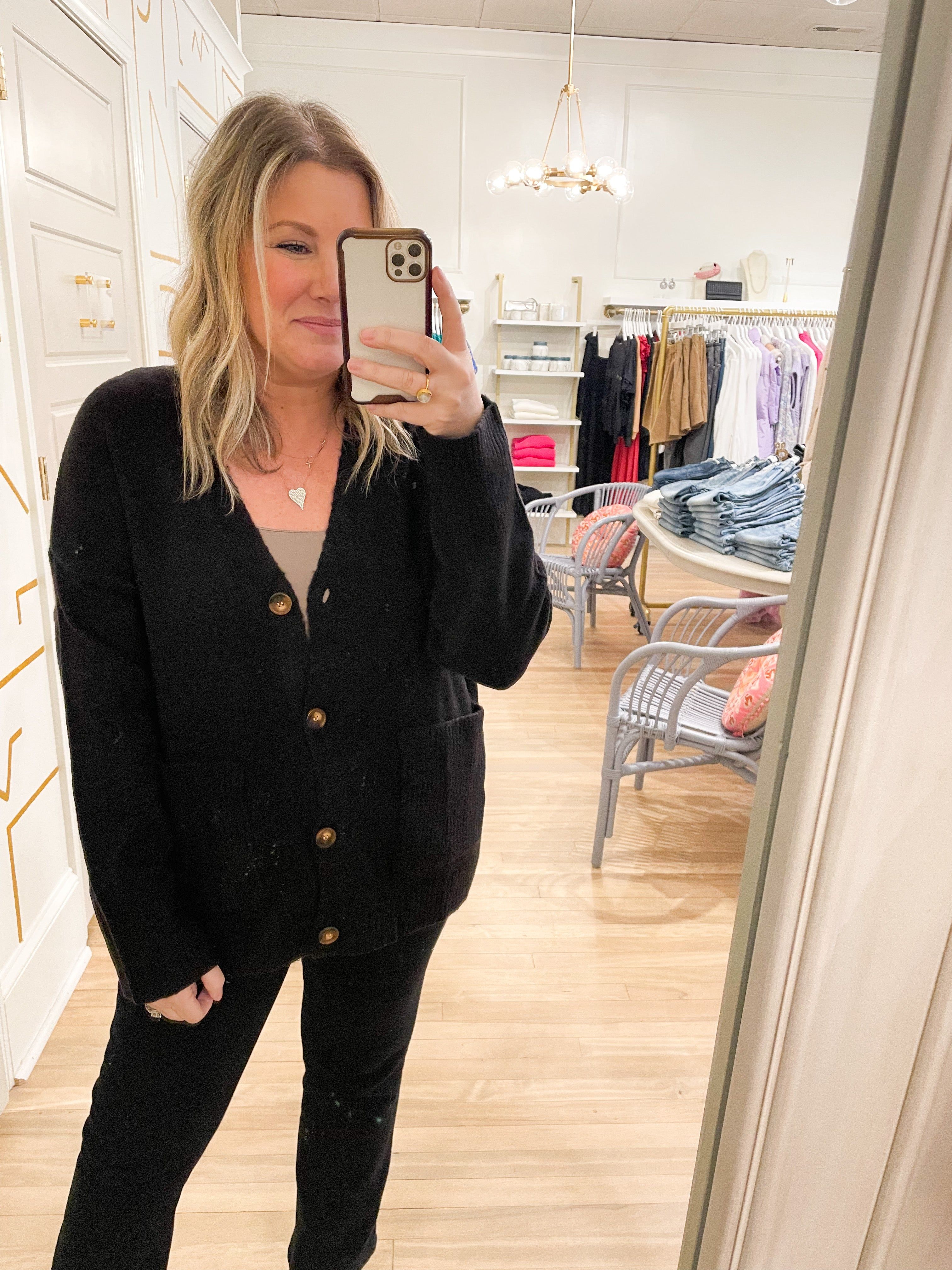 Long Winter Days Cardi | Black sold by Belletique