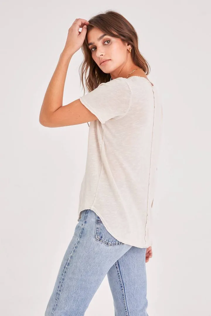 Wearever Tee | Raw Linen sold by Belletique product image thumbnail 3