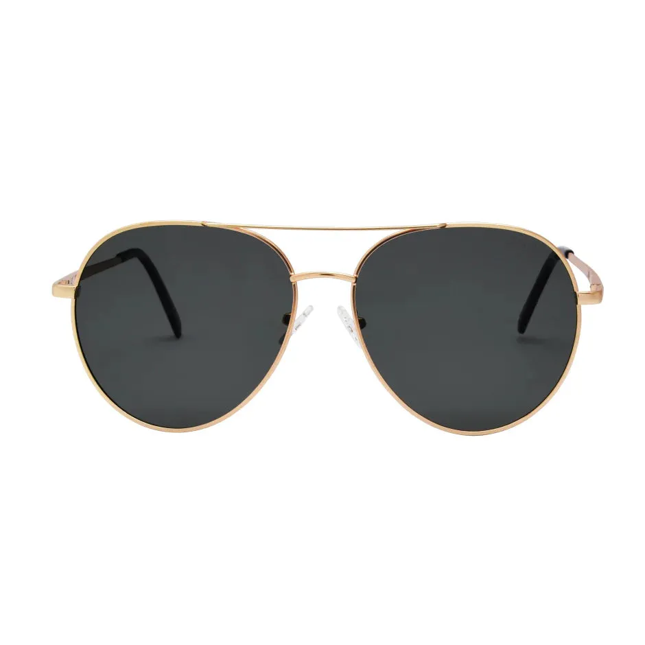 Sailor Sunglasses | Gold/Green Polarized sold by Belletique