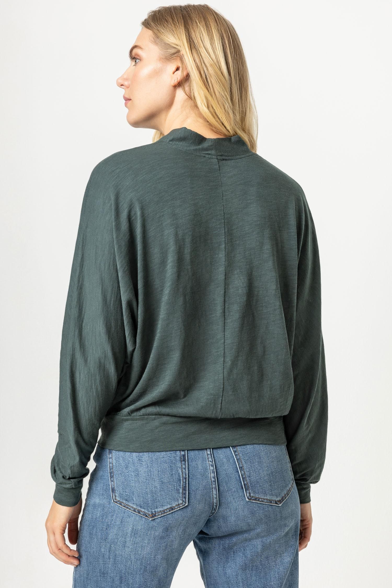 Full Sleeve Split Neck Dolman | Elm sold by Belletique product image thumbnail 2