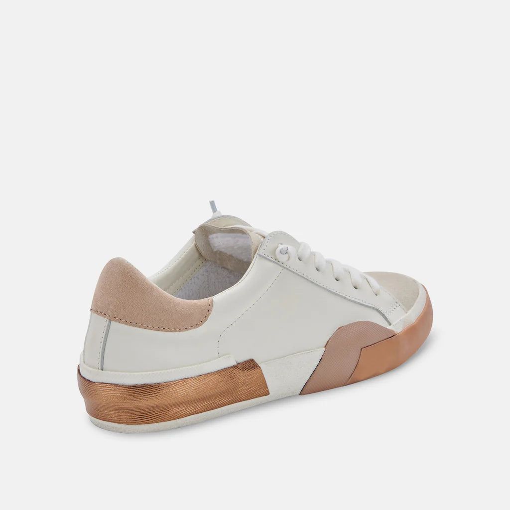 Zina Sneakers | White Tan Leather sold by Belletique product image thumbnail 3