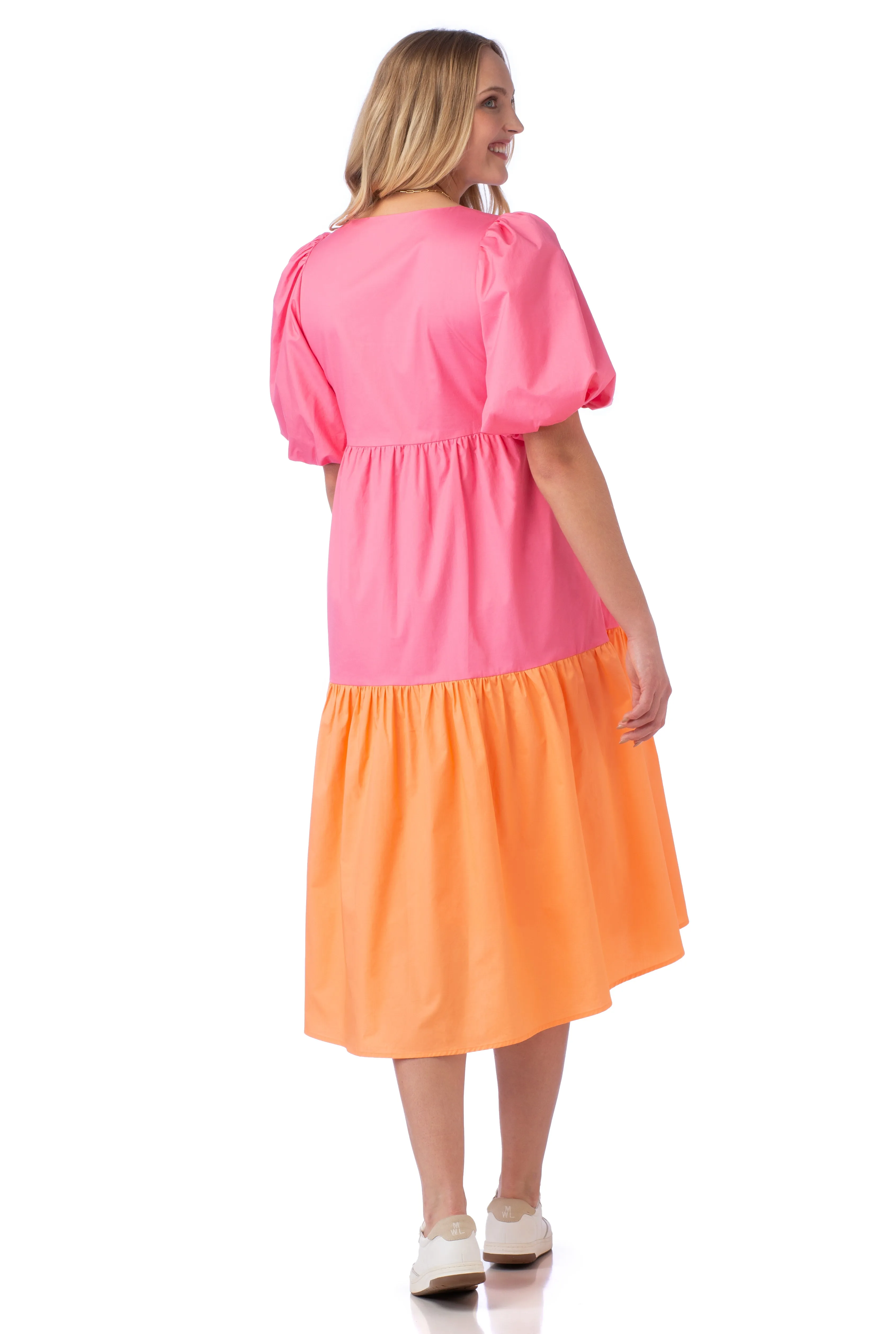 Brawley Dress | Colony Pink + Bellini sold by Belletique product image thumbnail 3
