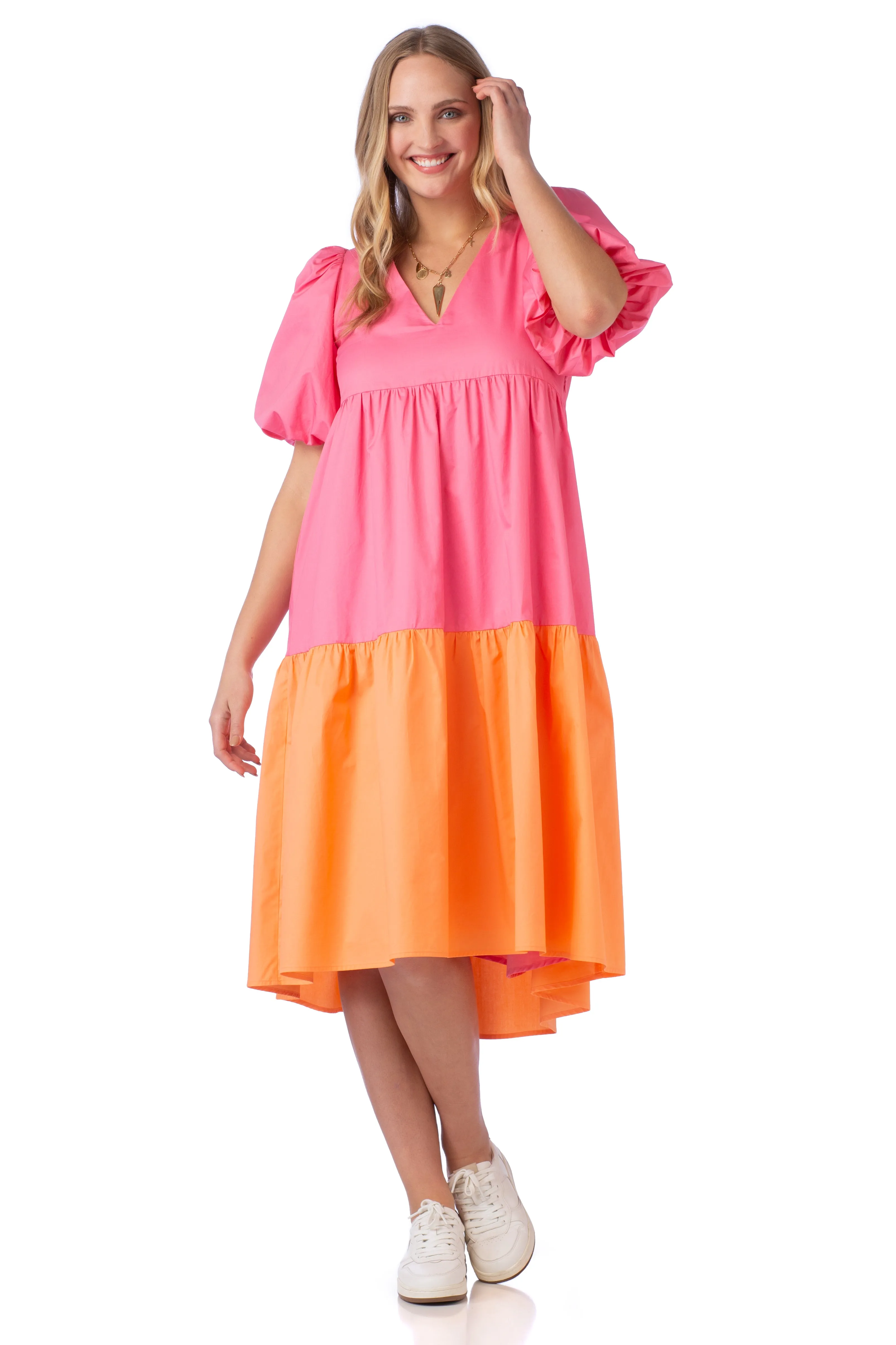 Brawley Dress | Colony Pink + Bellini sold by Belletique product image thumbnail 2