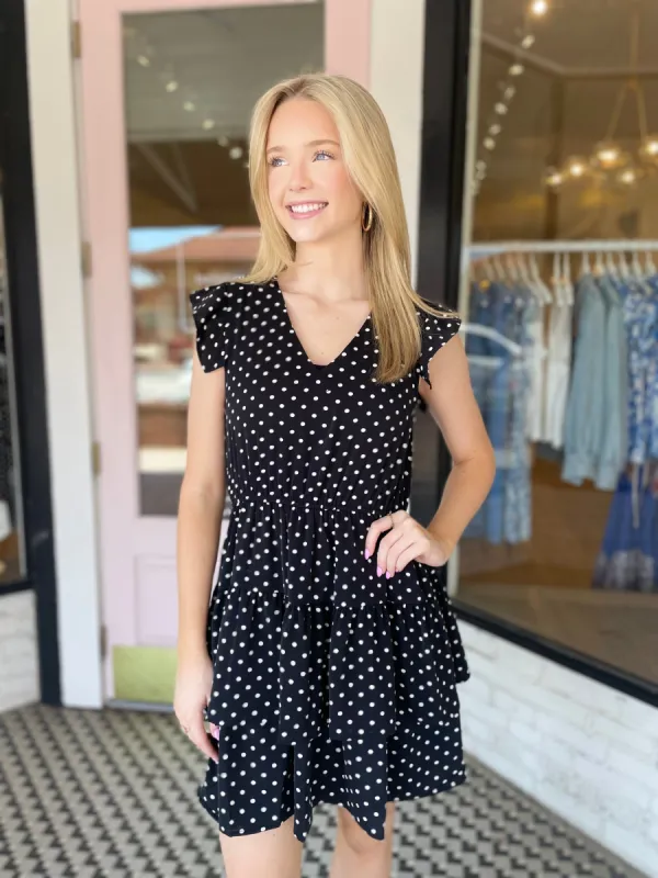 Dot Dress | Black sold by Belletique