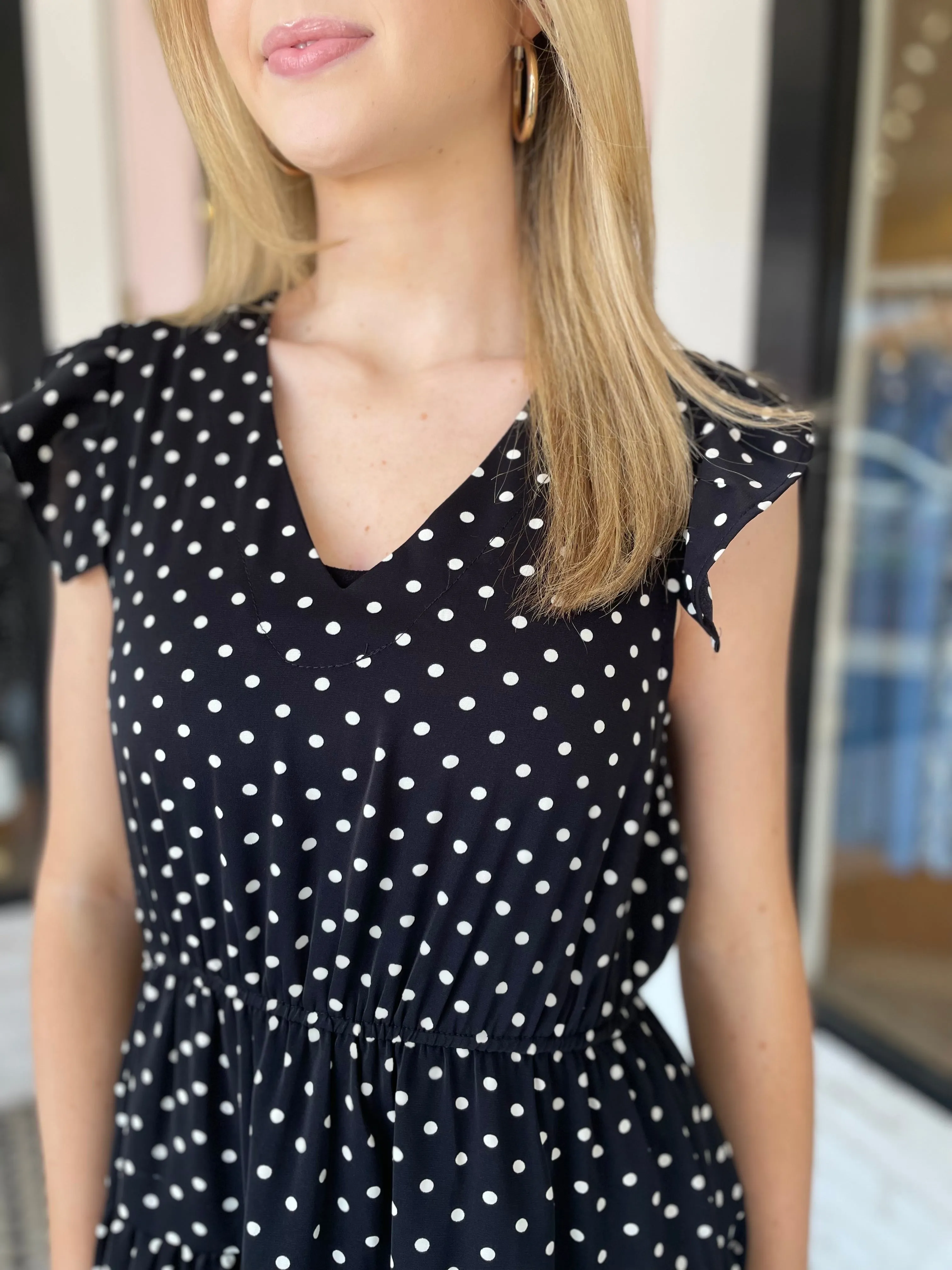Dot Dress | Black sold by Belletique product image thumbnail 3