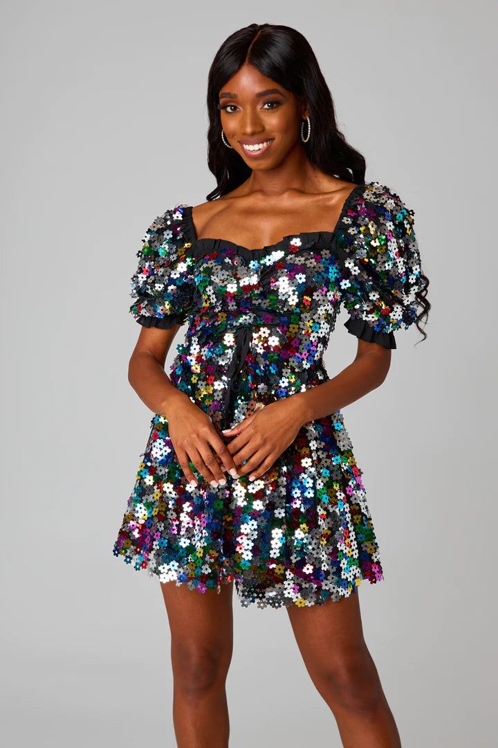 Colby Puff Sleeve Mini Dress | Jamboree sold by Belletique product image thumbnail 4