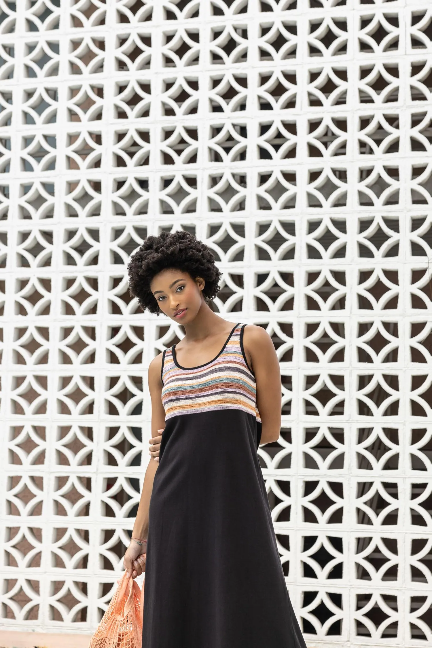 Crochet Maxi Dress | Black sold by Belletique product image thumbnail 5