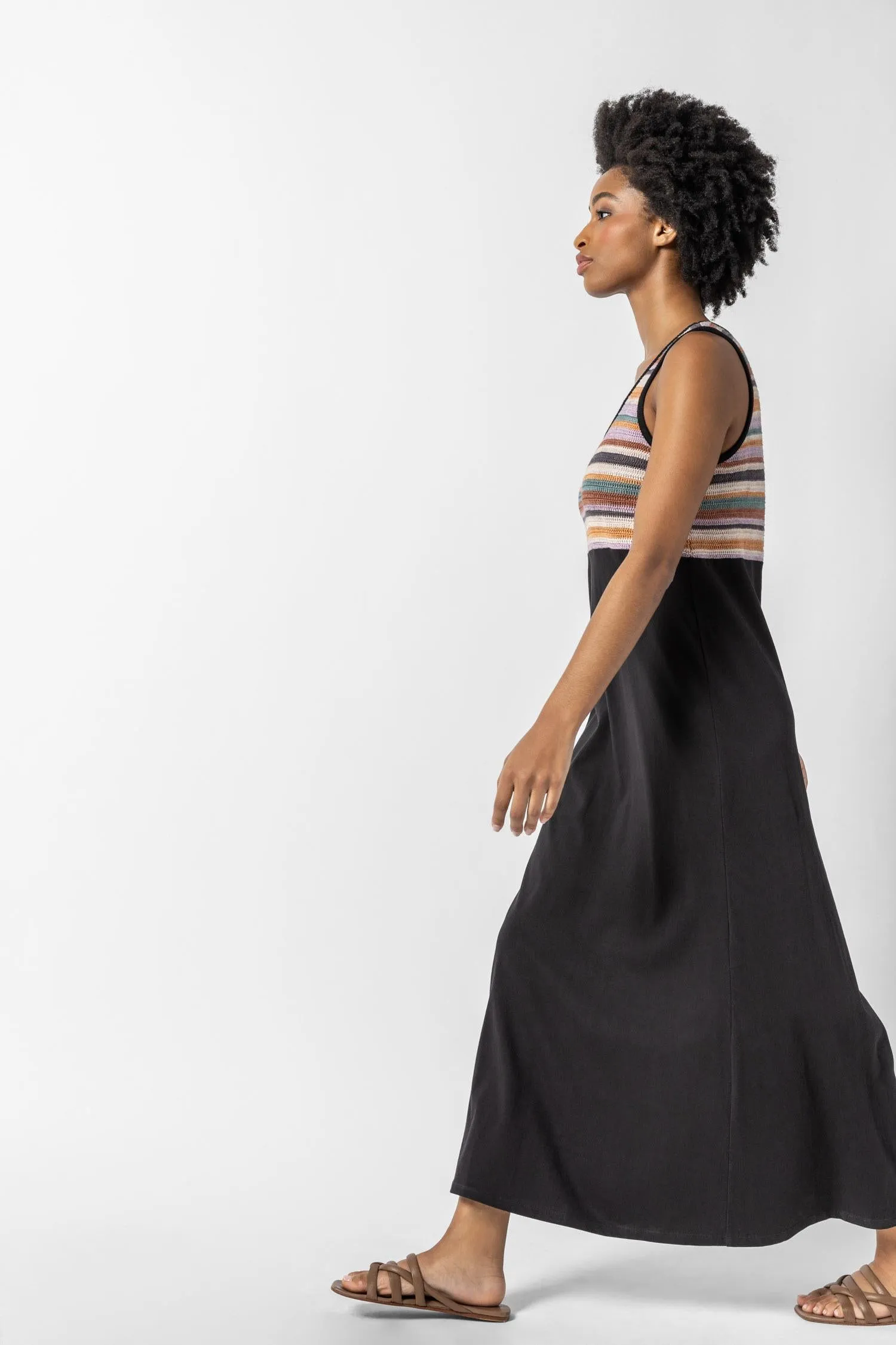 Crochet Maxi Dress | Black sold by Belletique product image thumbnail 3