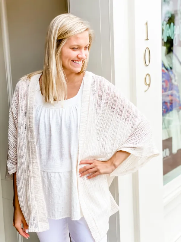 Summer Cardigan | Off White sold by Belletique