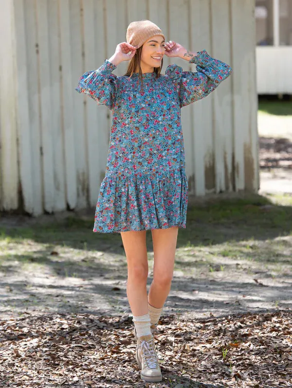 Lucy Dress | Chalet Floral sold by Belletique