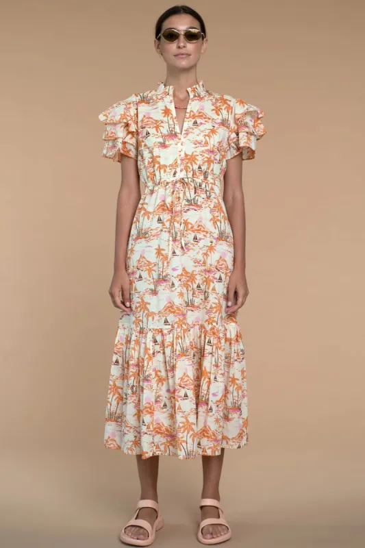 Delia Dress | Escape Tawny sold by Belletique