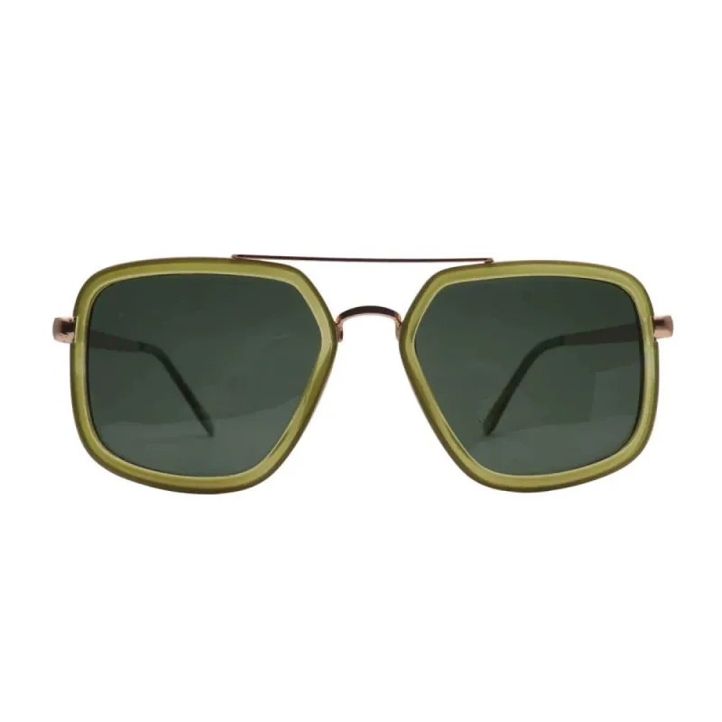 Cruz Sunglasses | Avocado + Green Polarized sold by Belletique