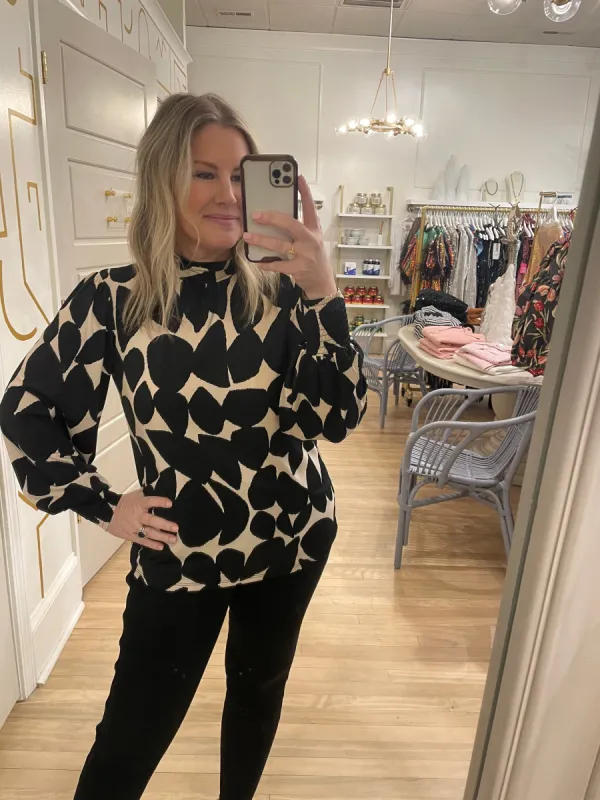 On the Spot Blouse | Shadow Leaves sold by Belletique