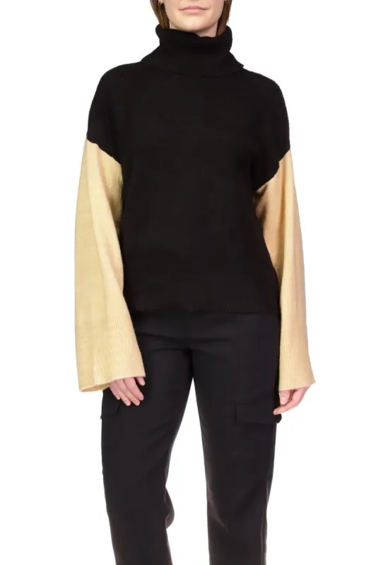 The Color Block Sweater | Cappuccino Black made by Sanctuary