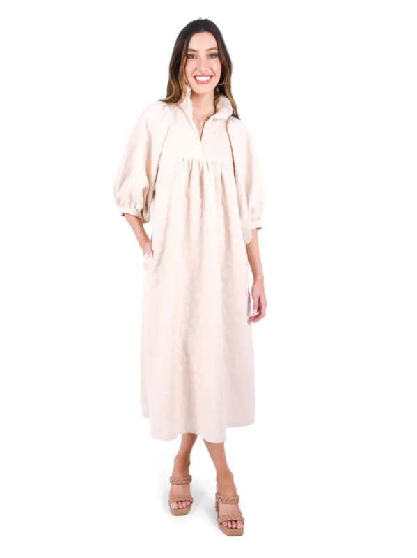 Stella Midi Dress | Sandstone Cheetah sold by Belletique