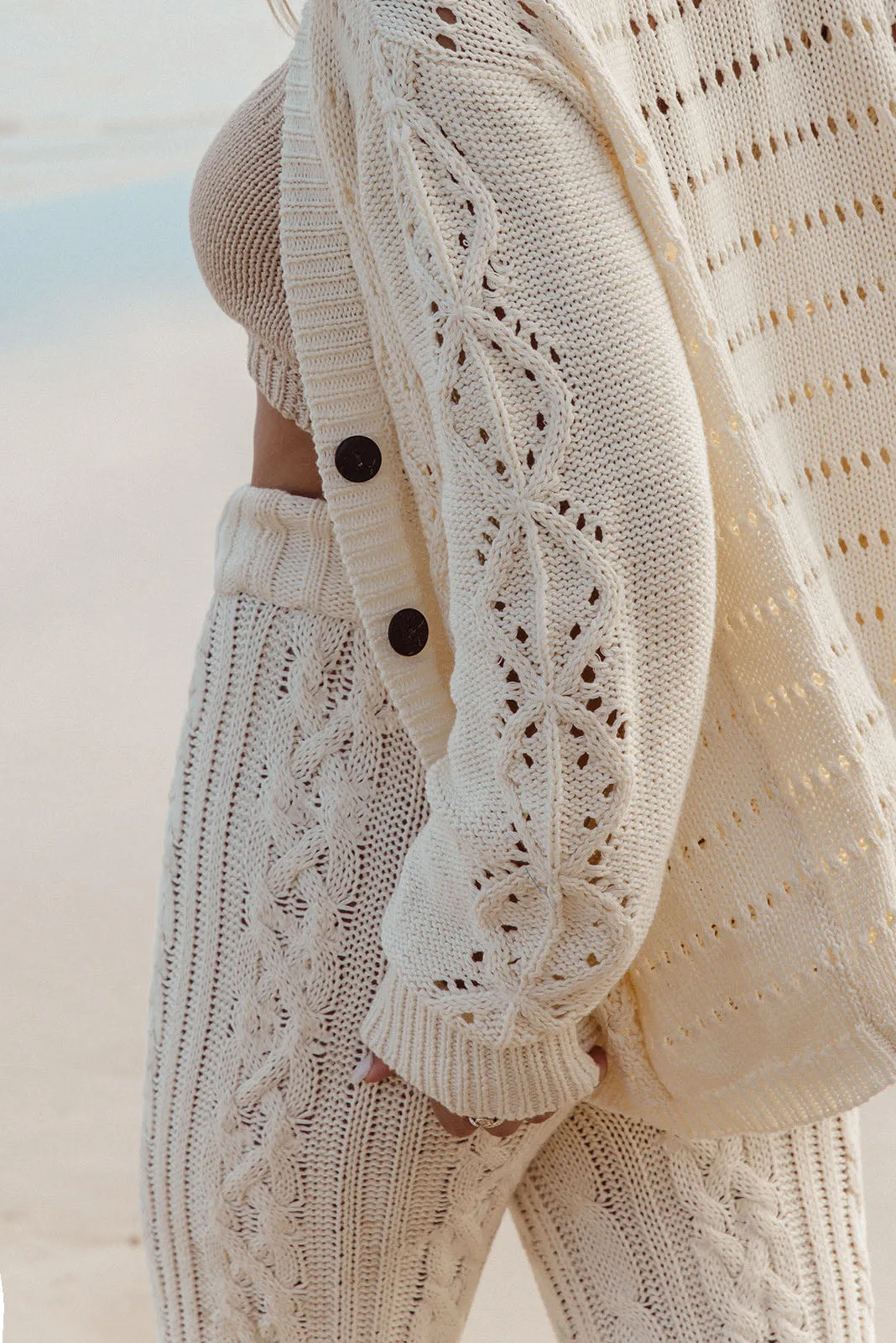 Isa Knit Cardigan - Ivory sold by Tropical Dream