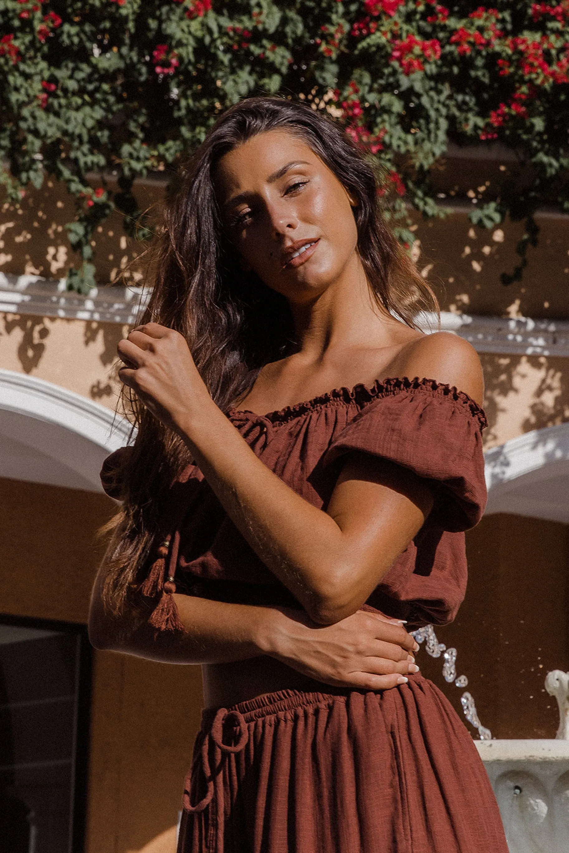 Daisy Crop Top - Chocolate sold by Tropical Dream product image thumbnail 2