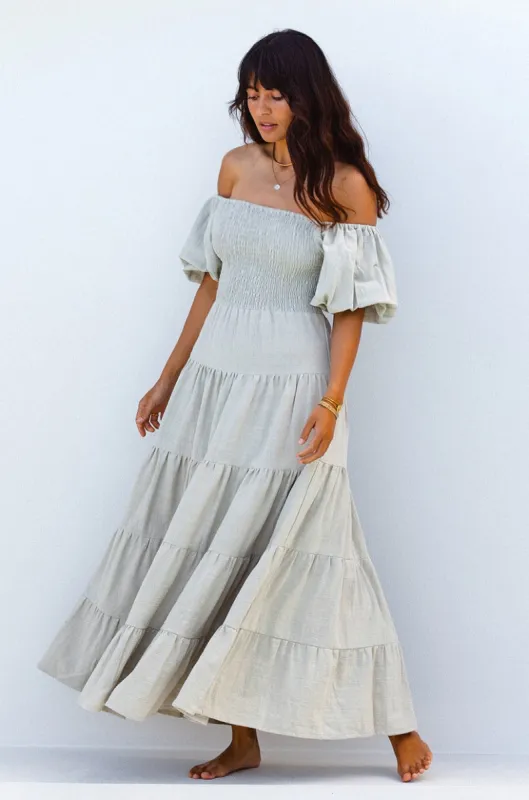 Flora Maxi Dress - Pistachio sold by Tropical Dream