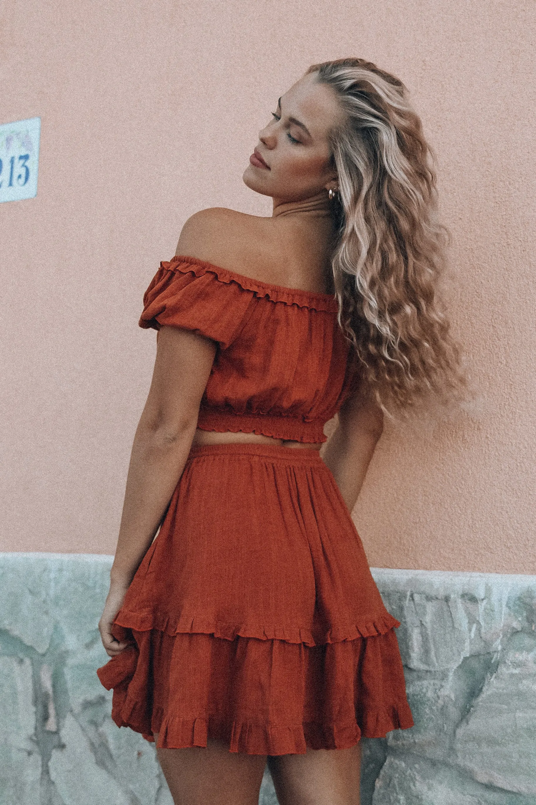 Daisy Crop Top - Rust sold by Tropical Dream product image thumbnail 2