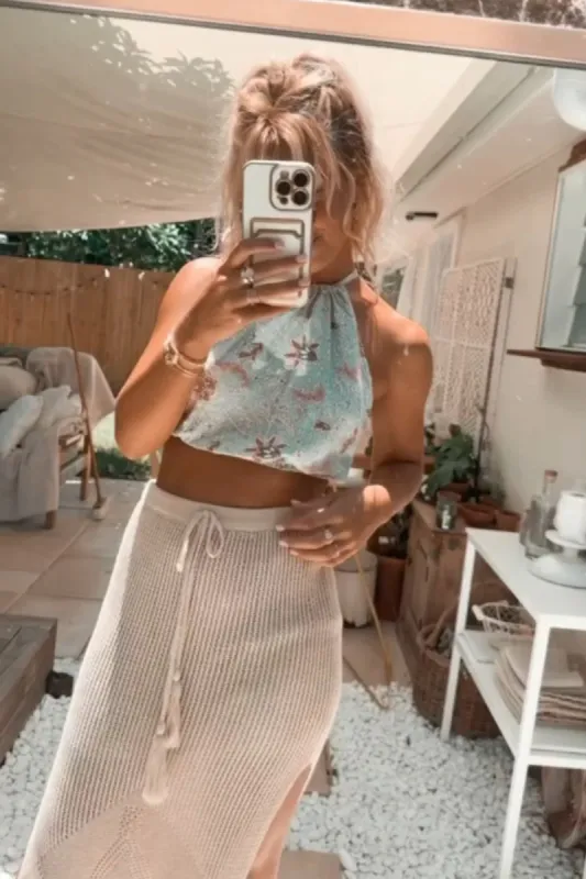 Sarah Halterneck Top - Print sold by Tropical Dream