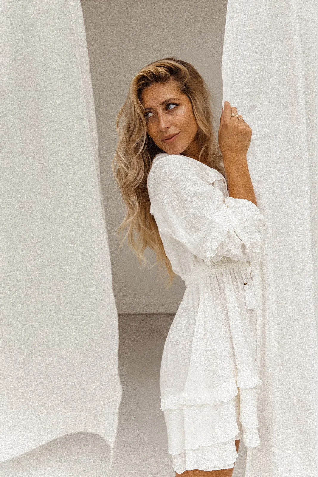 Lily Mini Dress - White sold by Tropical Dream product image thumbnail 5