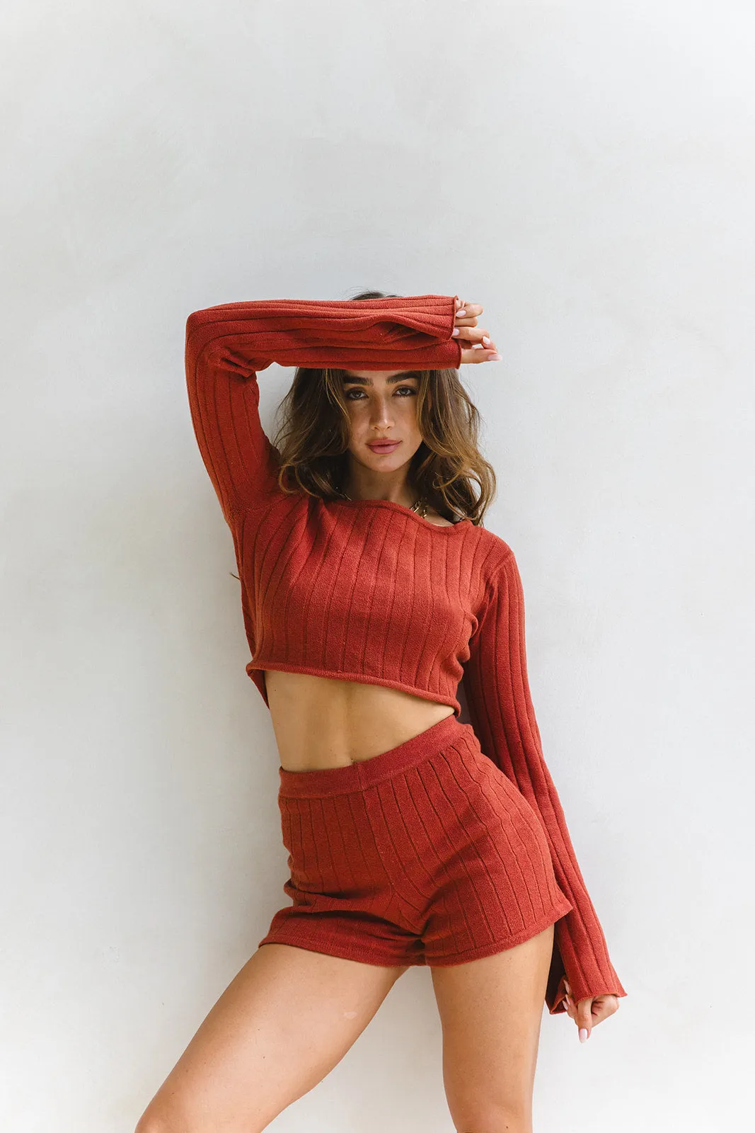Donna Flare Sleeve Top - Maroon Red sold by Tropical Dream product image thumbnail 4
