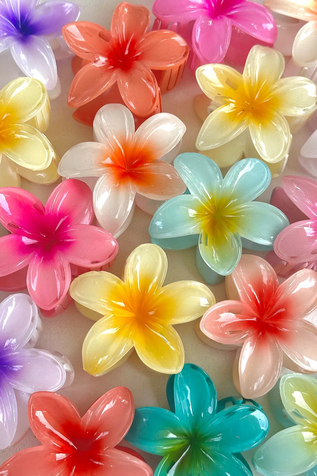Frangipani Hair Clips sold by Tropical Dream