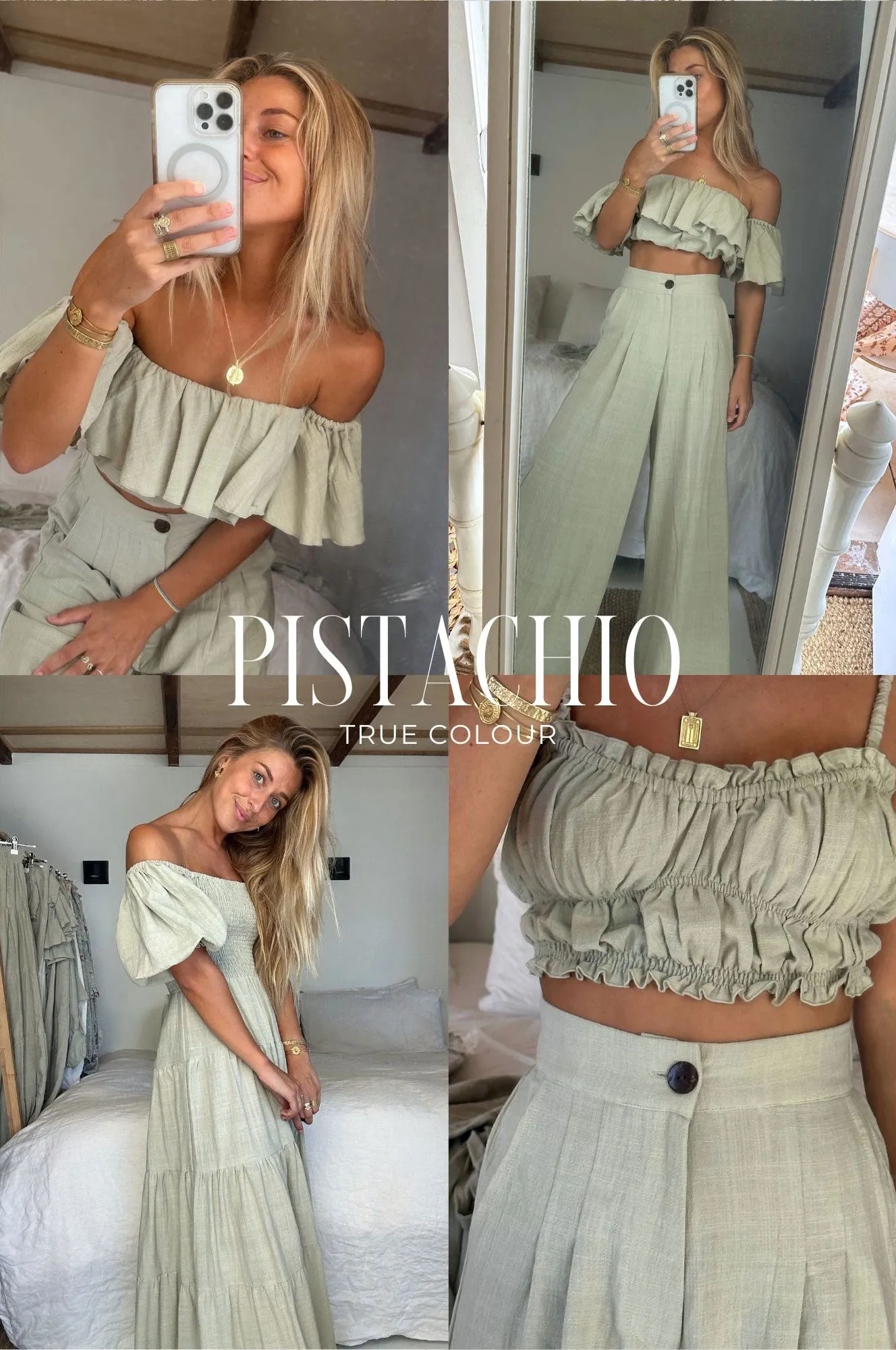 Lora Mini Dress - Pistachio (Go size down) sold by Tropical Dream product image thumbnail 4