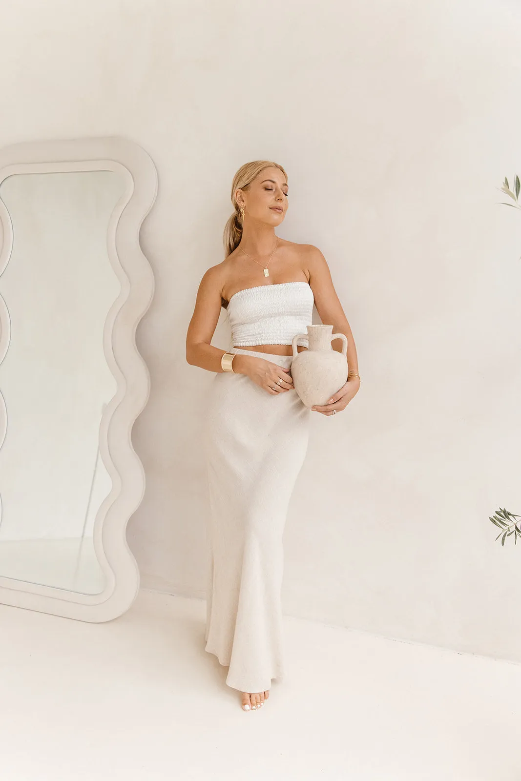 Lora Tube - White Pearl (Lined Inside) sold by Tropical Dream product image thumbnail 2