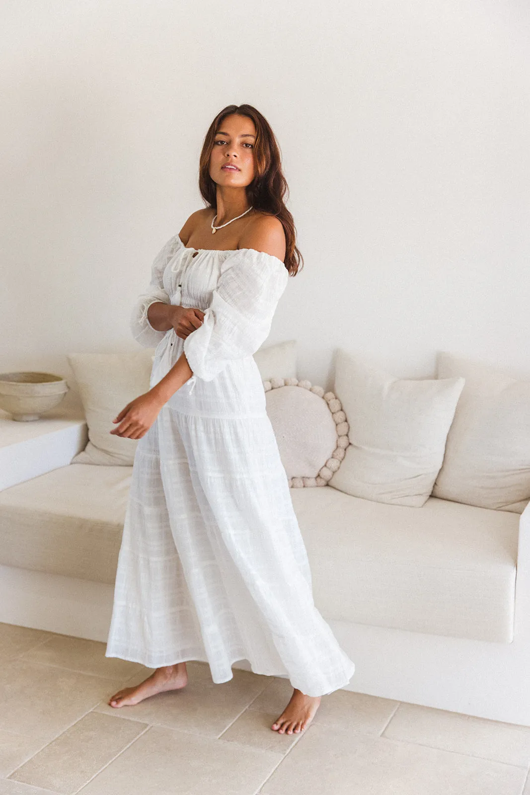 Aqua Top - White (with lining) sold by Tropical Dream product image thumbnail 5