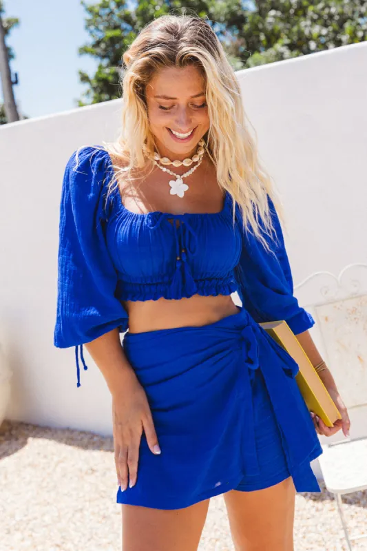 Sassi Skort - Royal Blue sold by Tropical Dream