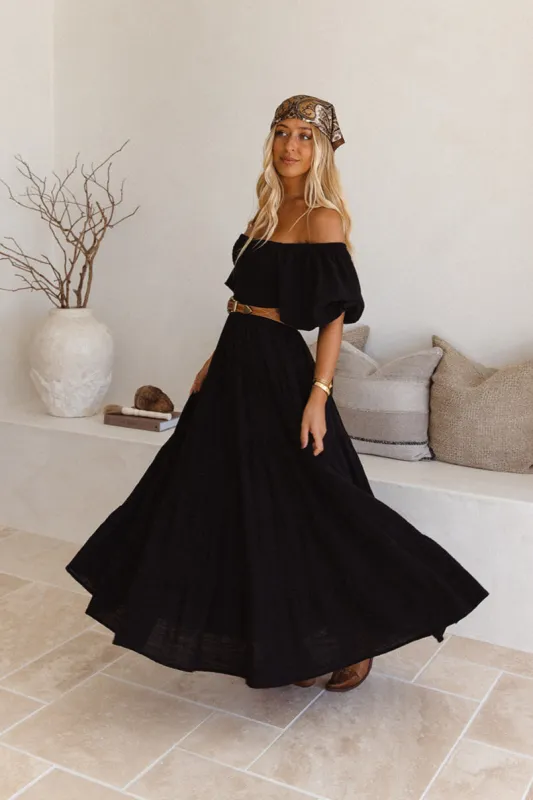 Flora Maxi Dress - Black sold by Tropical Dream