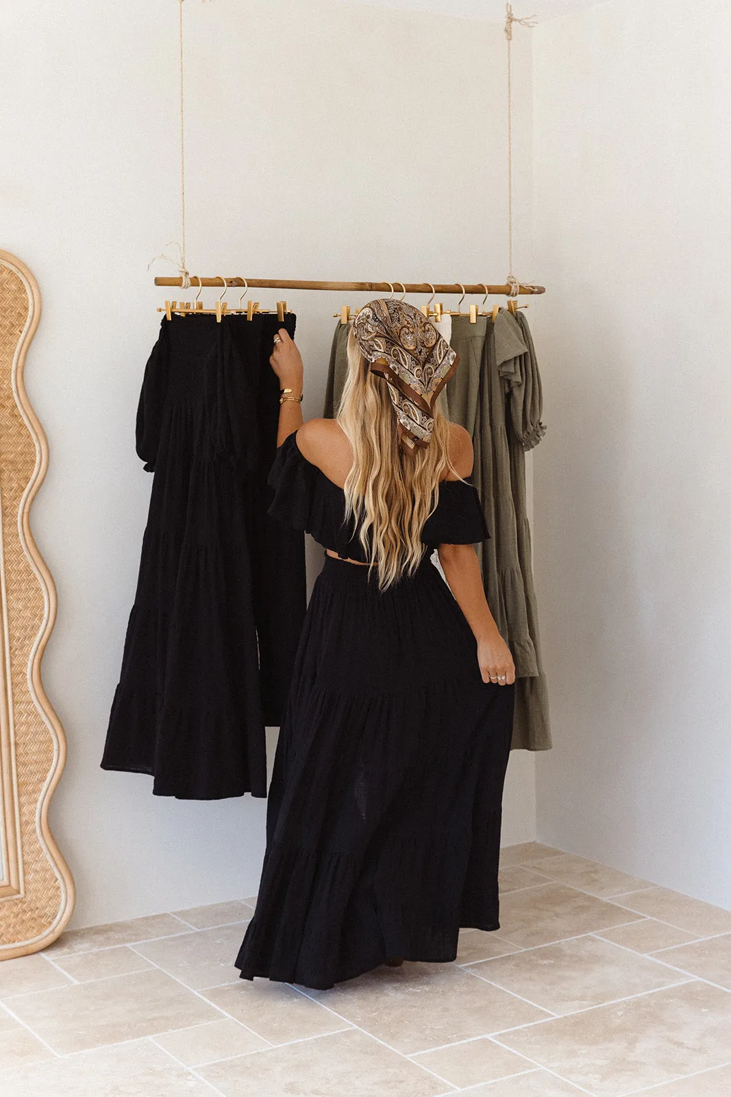 Flora Maxi Skirt - Black sold by Tropical Dream product image thumbnail 3