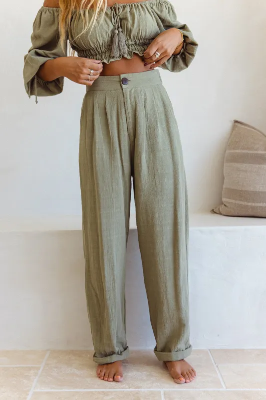 Blaire Pants - Sage sold by Tropical Dream