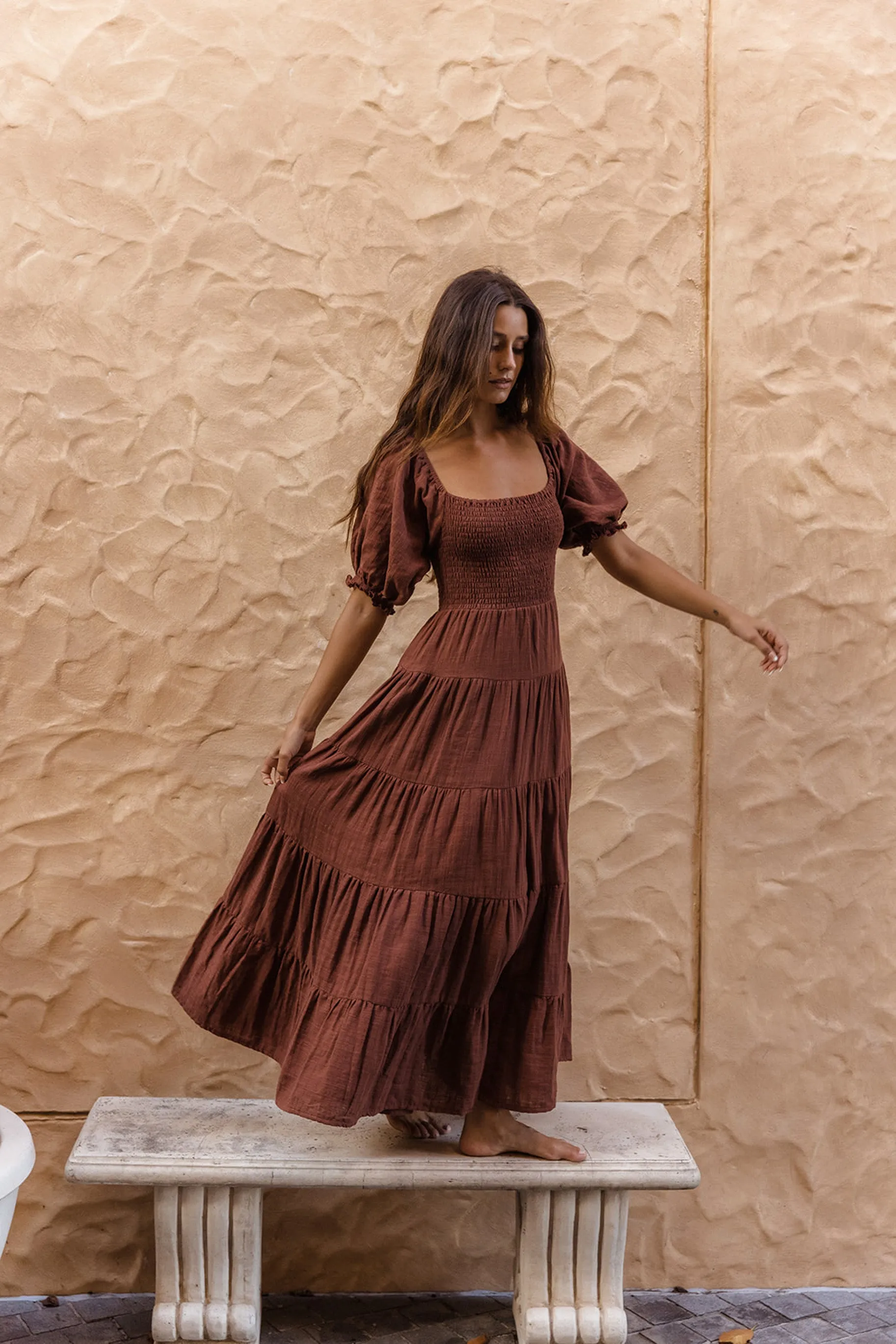 Flora Maxi Dress - Chocolate sold by Tropical Dream product image thumbnail 2