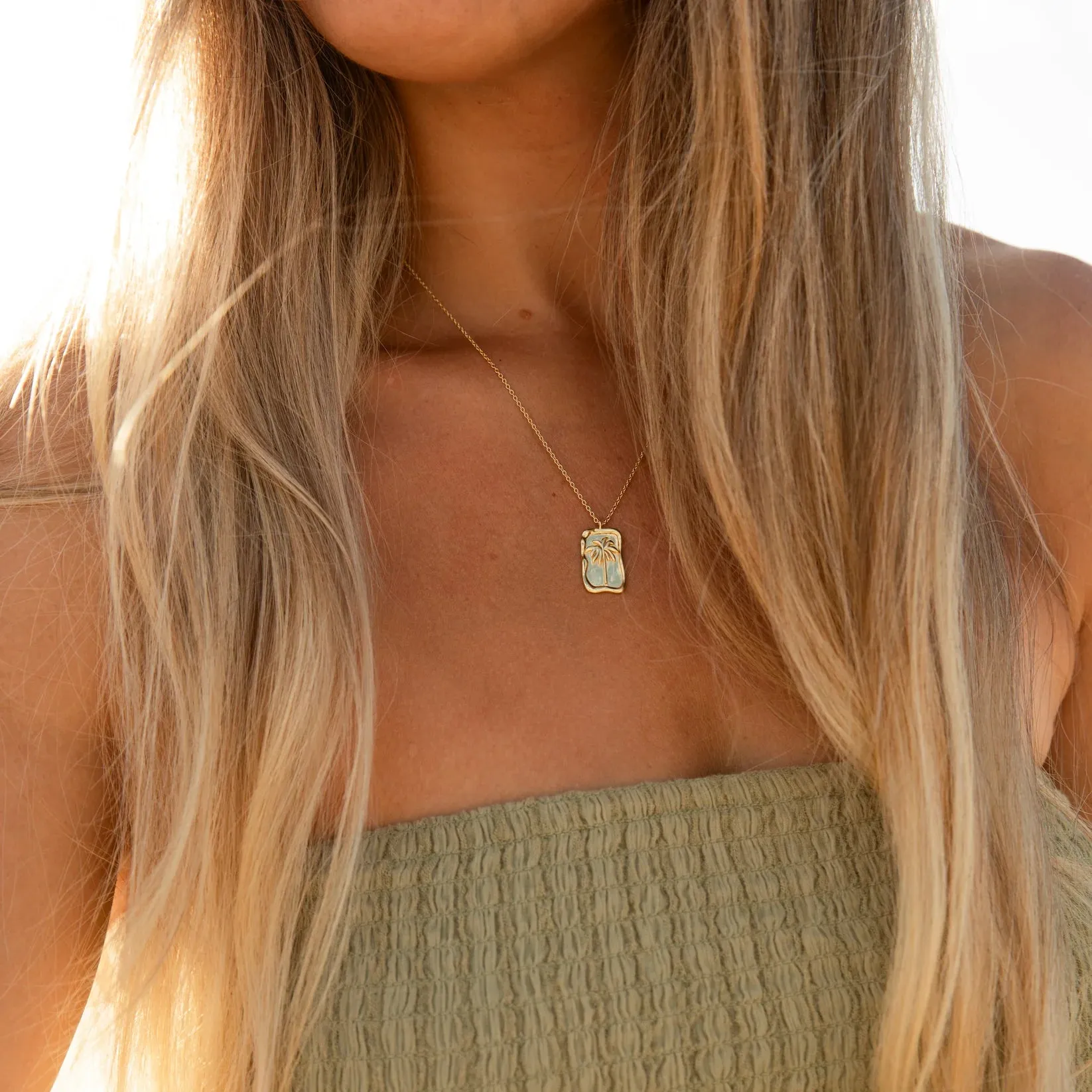 Calm Your Palm Necklace sold by Tropical Dream product image thumbnail 4