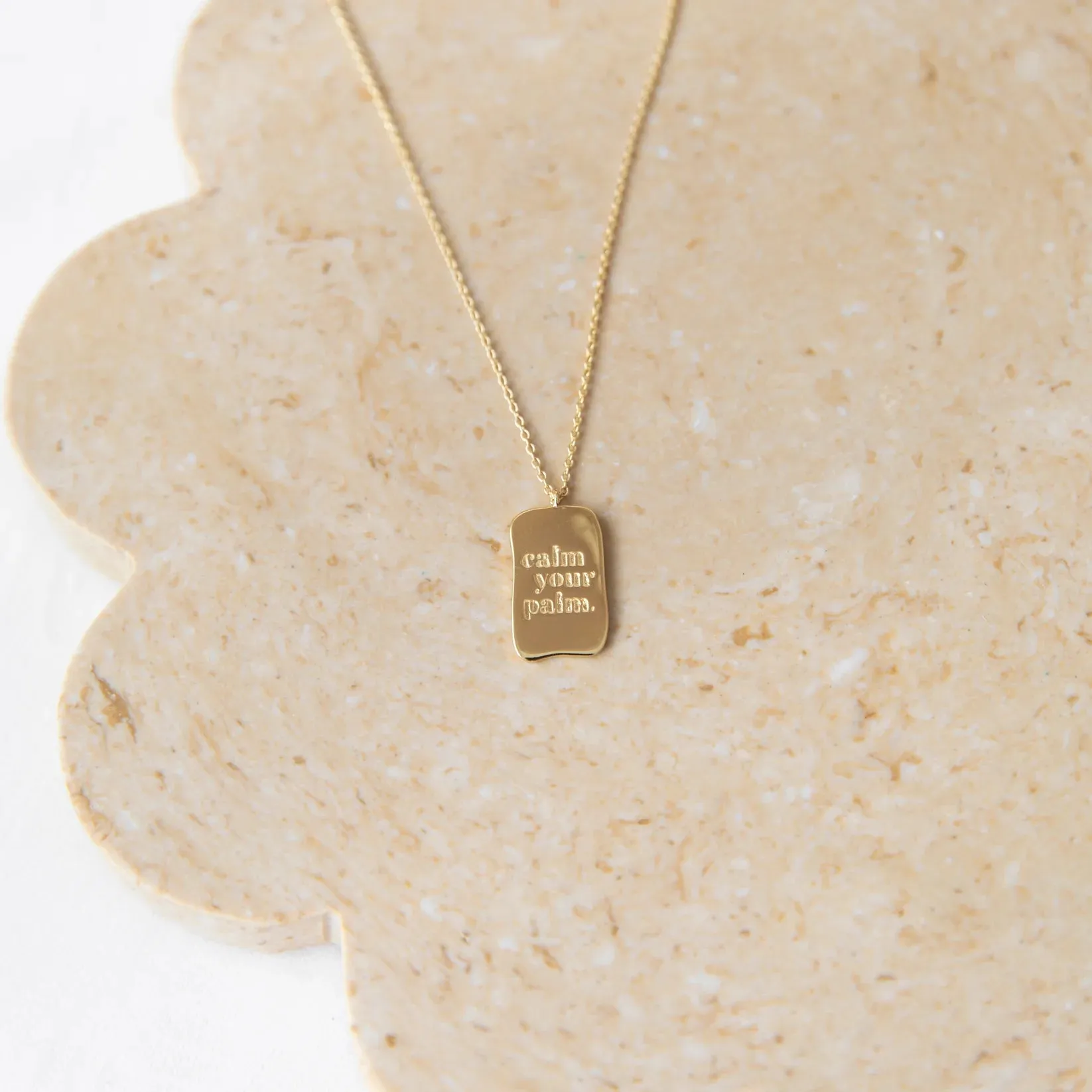 Calm Your Palm Necklace sold by Tropical Dream product image thumbnail 3