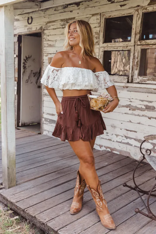 Mary Shorts - Brown sold by Tropical Dream