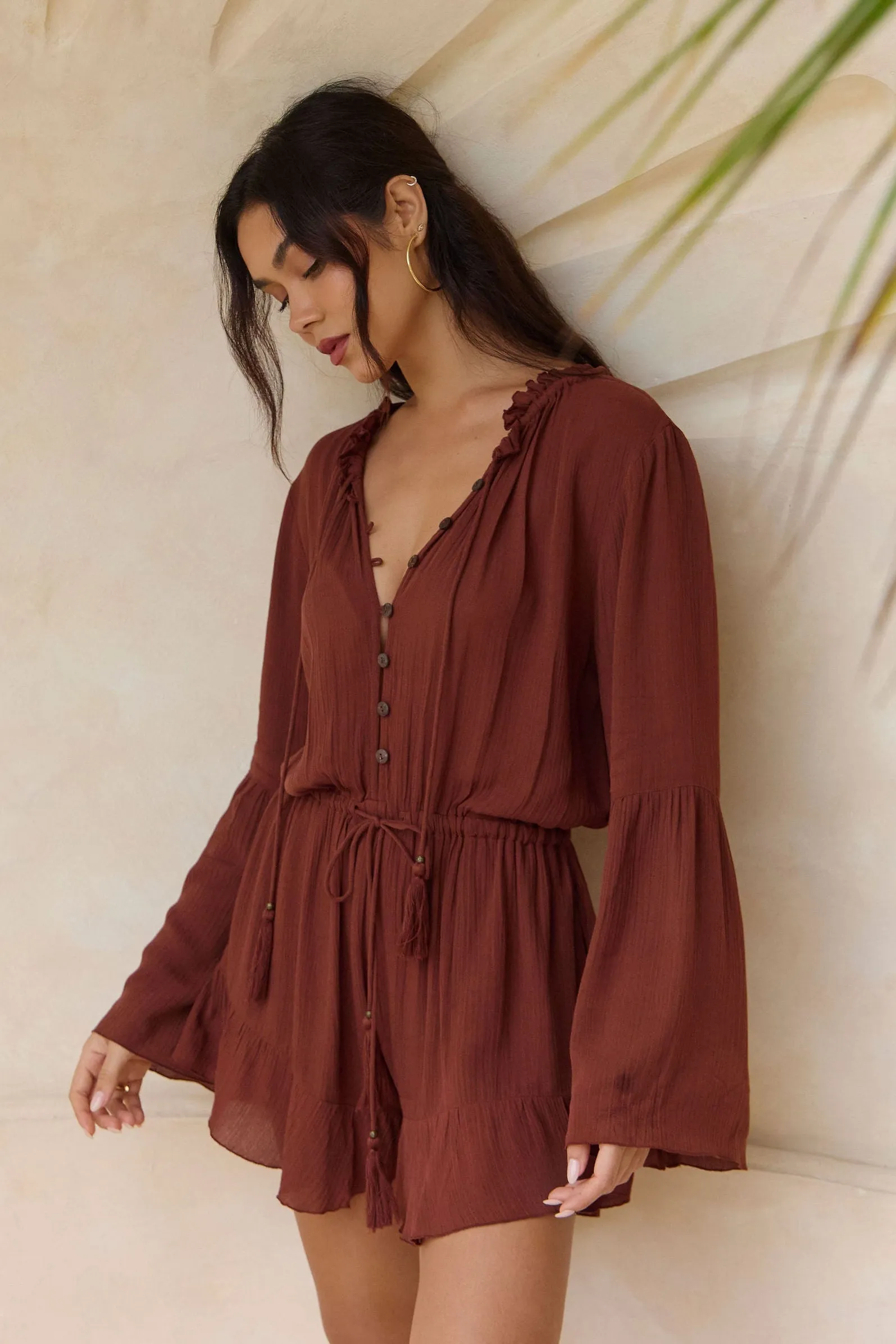Fleur Playsuit - Brown sold by Tropical Dream product image thumbnail 2