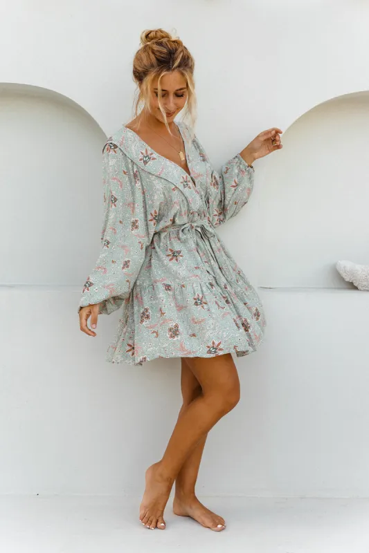 Lora Mini Dress - Print (Go size down) sold by Tropical Dream