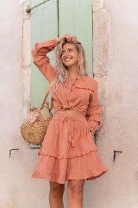 Lizzy Shirt - Dusty Pink sold by Tropical Dream