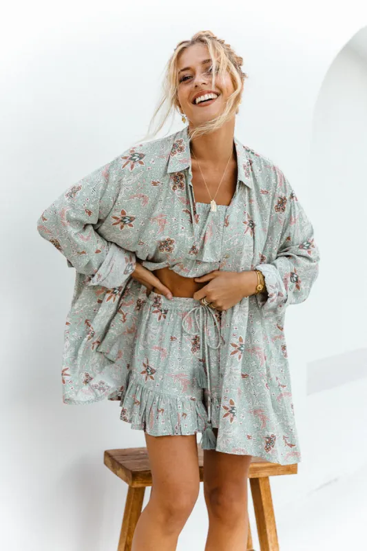 Lotus Over-Sized Shirt - Print sold by Tropical Dream