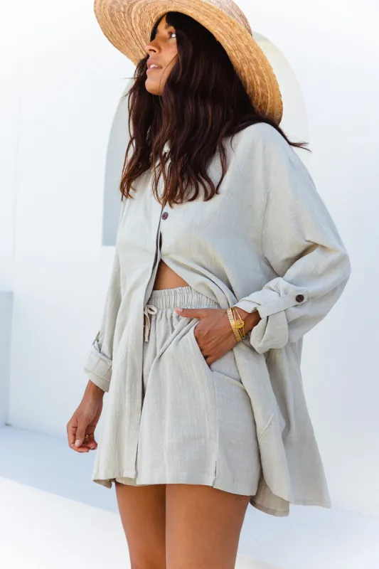 Lotus Shirt - Pistachio sold by Tropical Dream