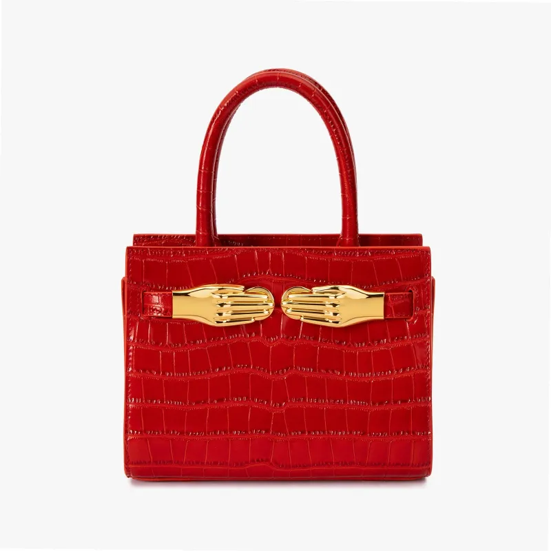 Red Small Structured Bag sold by Zornna