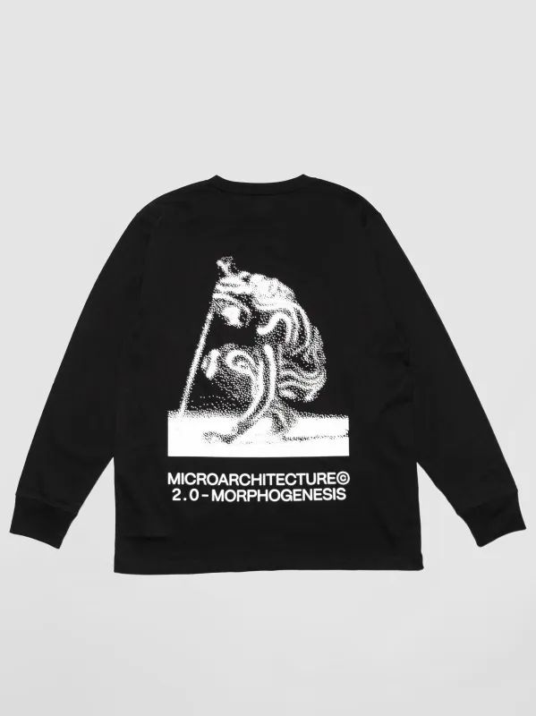 MICROARCHITECTURE©  - 2.0 MORPHOGENESIS Standard Fit Long Sleeve Black sold by ADAPTURE