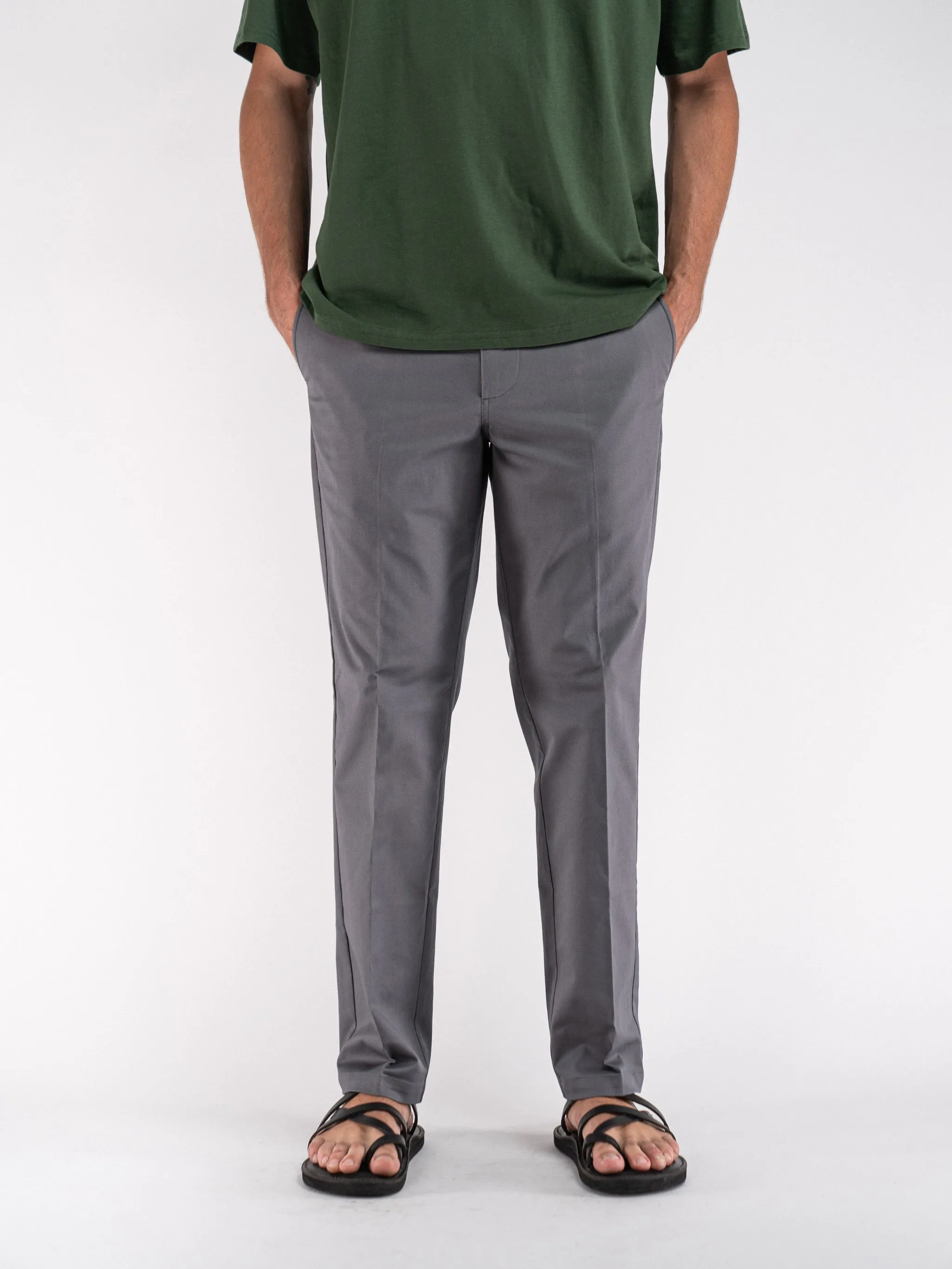 Standard Fit Chino Pant Charcoal Gray sold by ADAPTURE